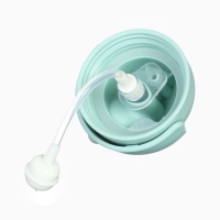 Поильник - непроливайка детский с силиконовой трубочкой &laquo;Чайка&raquo;, 260 мл., с ручками, голубой