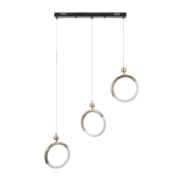 Светильник BayerLux "Олендал" LED 30Вт черно-золотой 69х5х48-150 см Светильник BayerLux "Олендал" LED 30Вт черно-золотой 69х5х48-150 см