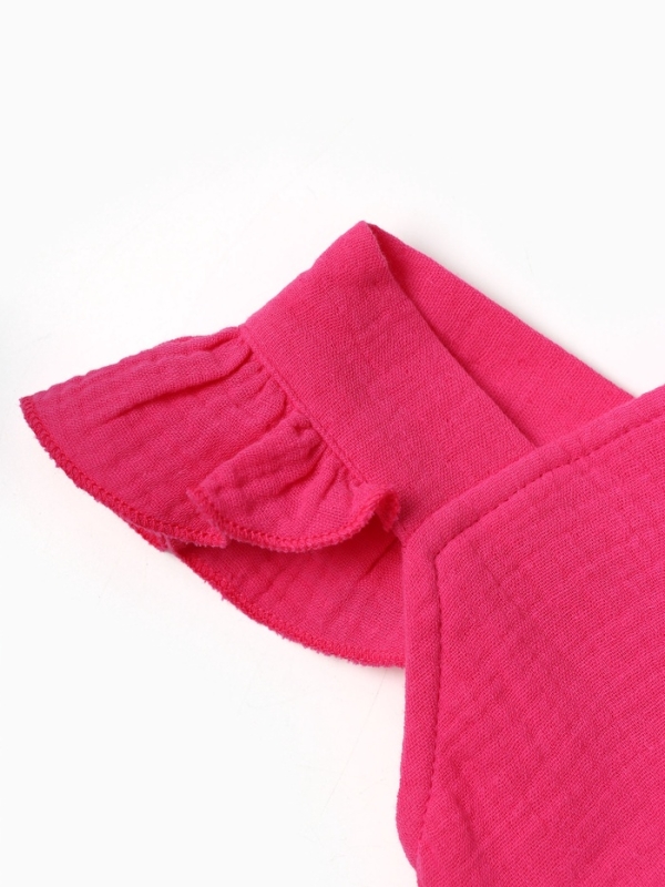 Сарафан из муслина для девочек KAFTAN, рост 128 см, розовый