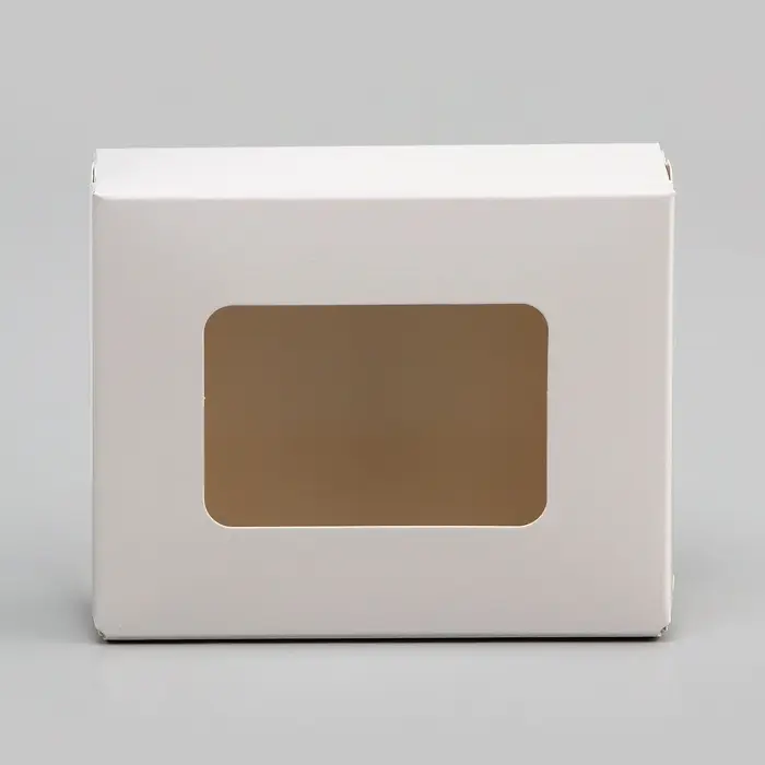 Контейнер на вынос, с окном, белый, 10&times;8&times;3.5 см