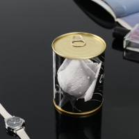 Подарочные носки в банке &laquo;С нежностью&raquo;, (внутри носки женские, цвет белый)