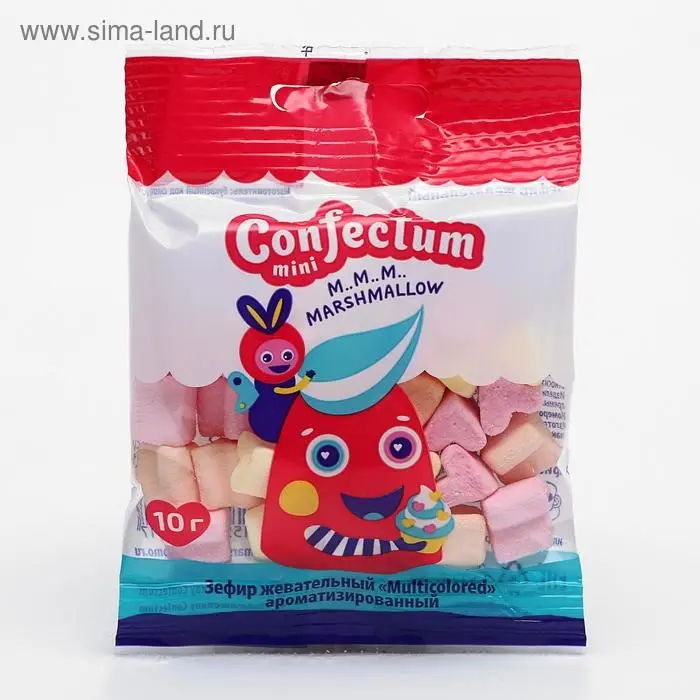 Маршмеллоу Confectum Mini duo, лента, 10 г