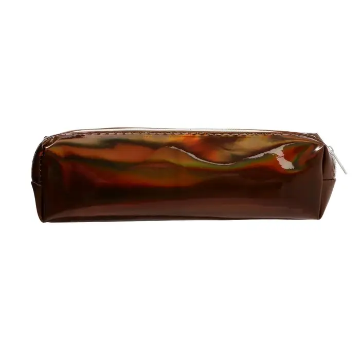 Пенал школьный на молнии "Перламутр", лаковый, МИКС