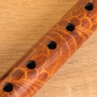 Сувенирный музыкальный инструмент "Флейта" бамбук, цв. коричневый, 30х2х2 см