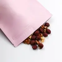 Пакет дой - пак, матовый, розовый, 14&times;20&times;4 см