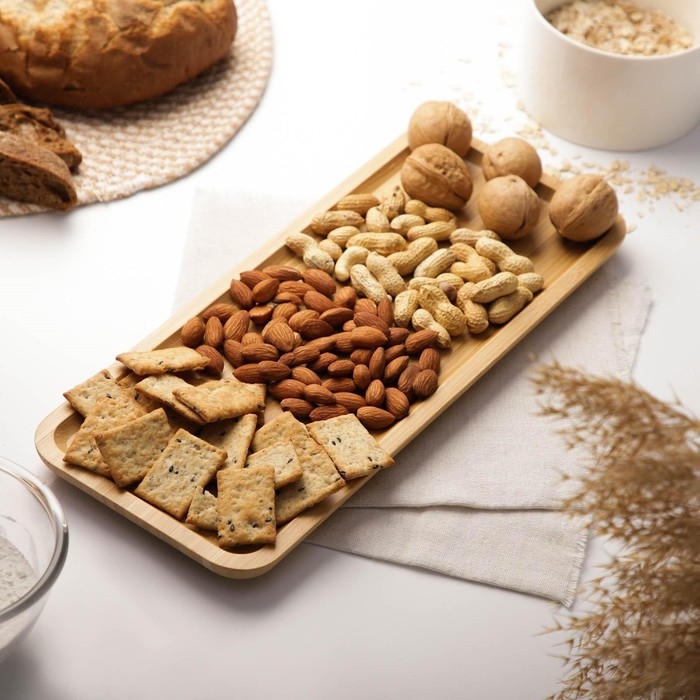 Блюдо для подачи Доляна Striata, прямоугольное, 36&times;15 см, бамбук