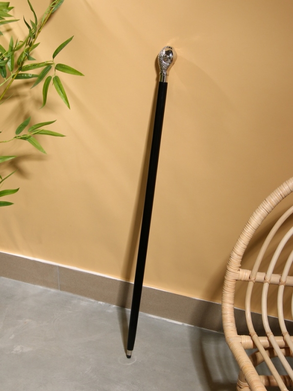 Трость 90 см, манговое дерево, никель