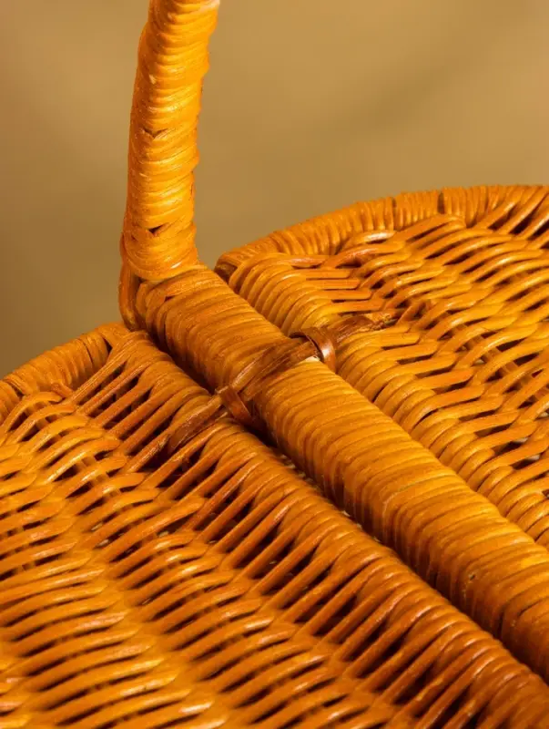 Корзина для пикника, 25&times;22&times;28 см, ротанг