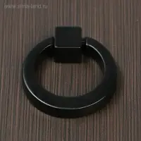 Ручка-кнопка ТУНДРА РК045BL, черная