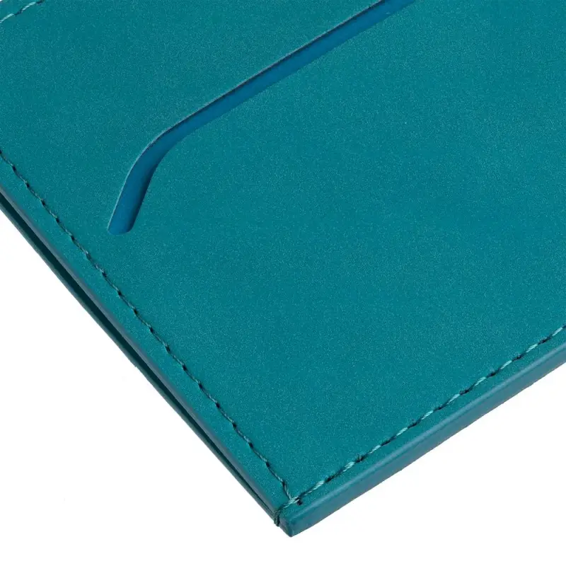 Чехол для карточек Nubuk, бирюзовый Чехол для карточек Nubuk, бирюзовый