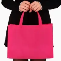 Пакет с петлевой ручкой, сумка - шопер &laquo;Эко&raquo;, 35&times;31&times;8 см, фуксия