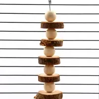 Игрушка для птиц и грызунов "Погрызушка" из дерева, 21 х 2 см