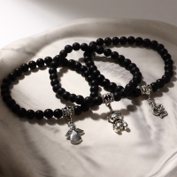 Браслет с подвеской МИКС шар №6 &laquo;Шунгит&raquo;, 5,5см