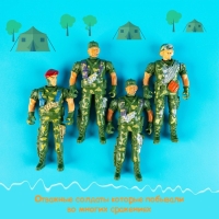 Набор солдатиков «Спецназ», 4 штуки, МИКС Набор солдатиков «Спецназ», 4 штуки, МИКС