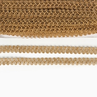 Тесьма &laquo;Завиток&raquo;, цвет золото, 1,5 см, намотка 25 метров