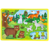 МАКСИ - пазл «Мамы и малыши», размер 50х33 см, 28 деталей, Крошка Я МАКСИ - пазл «Мамы и малыши», размер 50х33 см, 28 деталей, Крошка Я