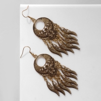 Серьги металл &laquo;Восток&raquo; богатство, цвет чернёное золото