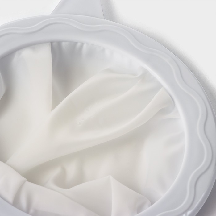 Сито для фильтрации Доляна, d=14,5 см (внутр.d=11см), 200 мл, цвет белый