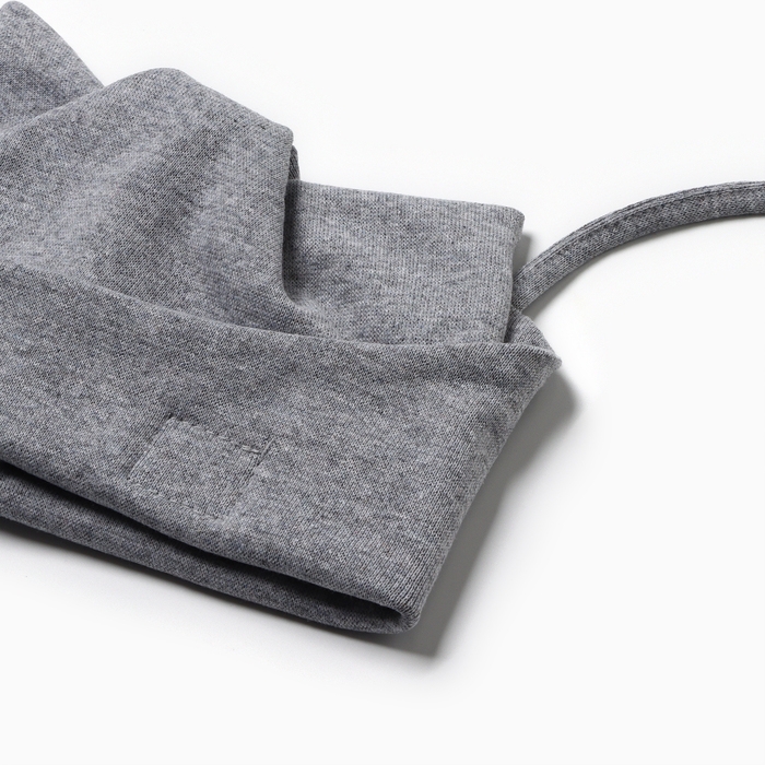 Шапка детская Кошка, цвет серый меланж, размер 50-54