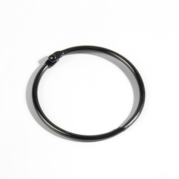 Кольцо для карниза, d = 50/56 мм, 10 шт, цвет чёрный никель Кольцо для карниза, d = 50/56 мм, 10 шт, цвет чёрный никель