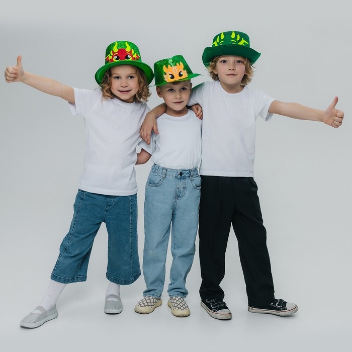 Карнавальная шляпа &laquo;Дракон&raquo;, цвет зелёный