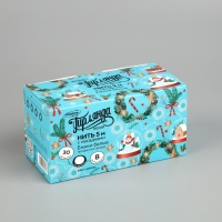 Гирлянда &laquo;Нить&raquo; 5 м с насадками &laquo;Ёжики белые&raquo;, IP20, прозрачная нить, 30 LED, свечение белое, 8 режимов, 220 В