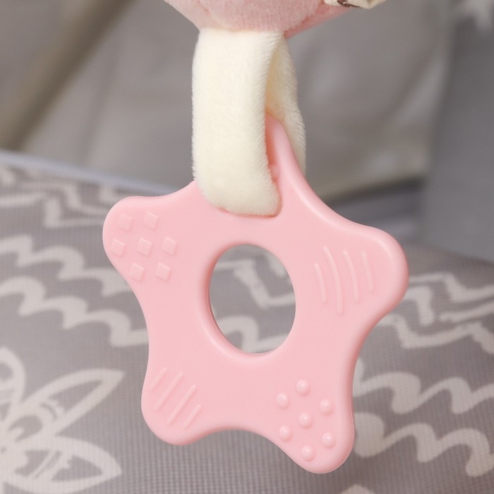 Подвеска с вибрацией &laquo;Милая зайка&raquo;, прорезыватель, на кроватку, коляску, Крошка Я