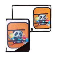 Папка для труда А4, 325 х 230 х 25 мм, молния вокруг, откидная планка, пластиковая, ПТР-1, Calligrata "Панда" Папка для труда А4, 325 х 230 х 25 мм, молния вокруг, откидная планка, пластиковая, ПТР-1, Calligrata "Панда"