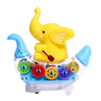 Музыкальная каталка &laquo;Плывущий слонёнок&raquo;, звуковые эффекты, цвета МИКС