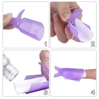 Зажимы для снятия гель-лака, 10 шт, цвет МИКС