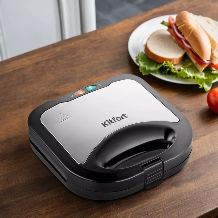Бутербродница Kitfort КТ-3667, 750 Вт, 27.9х10.8 см, чёрная Бутербродница Kitfort КТ-3667, 750 Вт, 27.9х10.8 см, чёрная