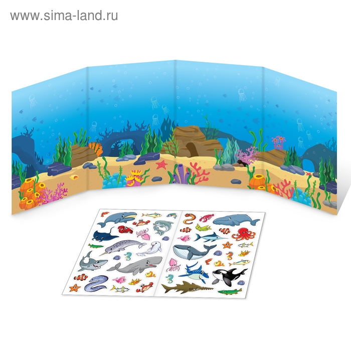 Многоразовые наклейки набор &laquo;Удивительные животные&raquo;, 2 шт.