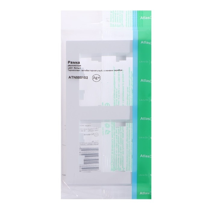 Рамка SE AtlasDesign, 2 поста, универсальная, белая, ATN000102 Рамка SE AtlasDesign, 2 поста, универсальная, белая, ATN000102
