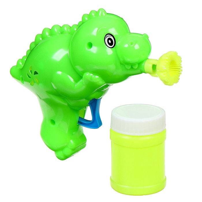 Генератор-пистолет мыльных пузырей &laquo;Динозавр&raquo;, МИКС, 50 мл