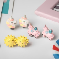 Набор клипс детских (5 пар) «Выбражулька» волшебство, цветной Набор клипс детских (5 пар) «Выбражулька» волшебство, цветной