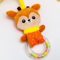 Растяжка - спираль &laquo;Олененок Бемби&raquo;, прорезыватель, пищалка, погремушка, р-р 12-56