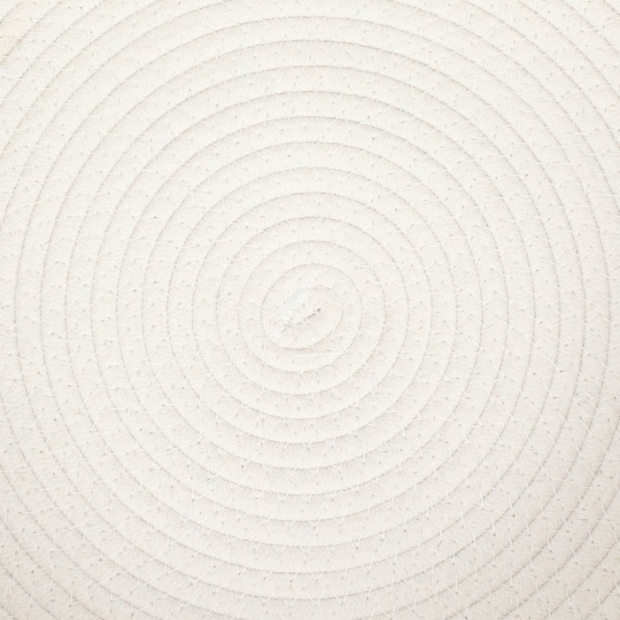 Экологичный лежак для животных (хлопок+рогоз), 45 х 37 х 16 см, вес до 25 кг, бело-синяя