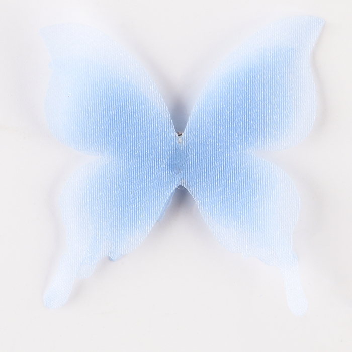 Декор для творчества &laquo;Бабочка&raquo;, трёхслойный, набор 12 шт., размер 1 шт. &mdash; 5 &times; 4,5 см, цвет голубой