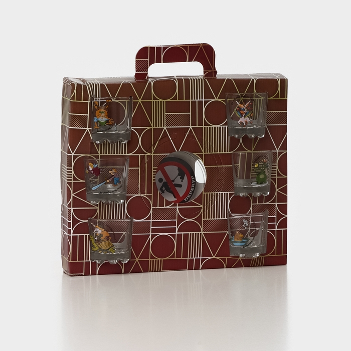 Набор &laquo;Приколы&raquo;, 6 стопок 50 мл, пепельница, МИКС