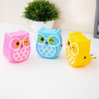 Ночник "Совенок" 220V 0,1W сохраняет энергию МИКС 7,5х7,5х3,7 см RISALUX Ночник "Совенок" 220V 0,1W сохраняет энергию МИКС 7,5х7,5х3,7 см RISALUX