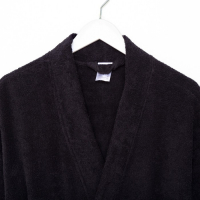 Халат махровый Экономь и Я, мужской размер 48-50 цвет чёрный, 100% хлопок с AIRO, 320 г/м2 Халат махровый Экономь и Я, мужской размер 48-50 цвет чёрный, 100% хлопок с AIRO, 320 г/м2