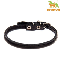 Ошейник кожаный круглый, 31 х 1,5 см, ОШ 25-27 см, микс цветов Ошейник кожаный круглый, 31 х 1,5 см, ОШ 25-27 см, микс цветов