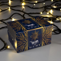 Гирлянда &laquo;Нить&raquo; 10 м, IP44, УМС, тёмная нить, 72 SMD-LED, свечение тёплое белое, 220 В