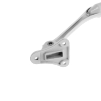 Фиксатор дверной LOCKLAND,  "козья ножка", цвет белый