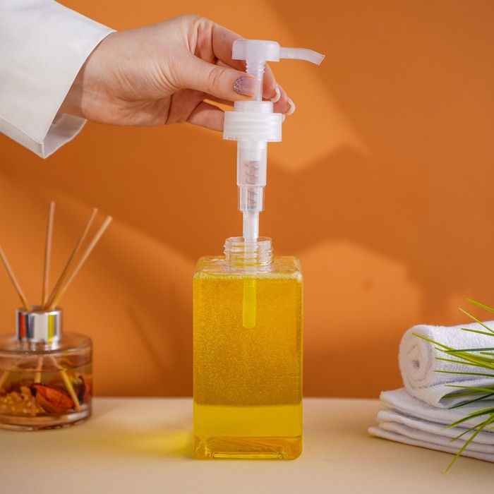 Дозатор для жидкого мыла Доляна, 500 мл, 6,5&times;15,5 см, цвет прозрачный