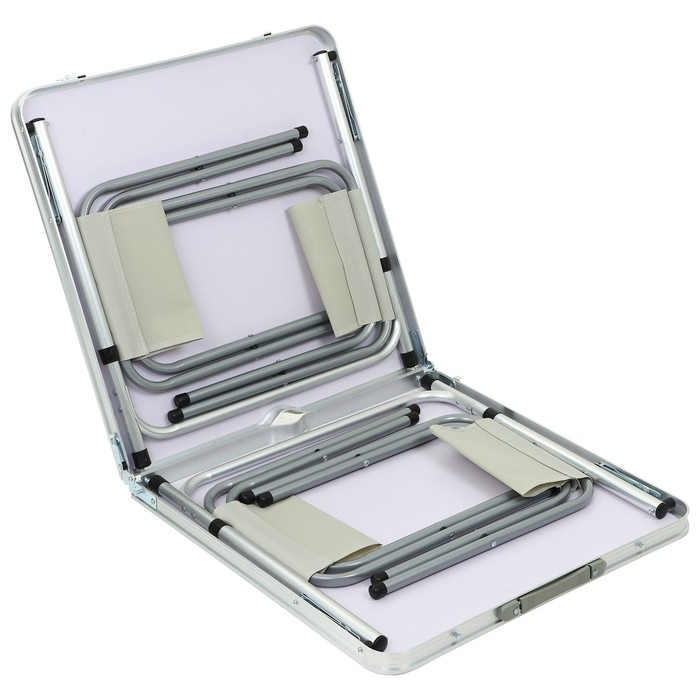 Набор туристической мебели Maclay, складной: стол, 4 стула Набор туристической мебели Maclay, складной: стол, 4 стула