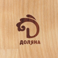 Менажница деревянная прямоугольная Доляна, 18&times;10 см, 2 секции, берёза, пропитана маслом