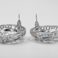 Серьги со стразами &laquo;Блеск вечера&raquo; клуб судьбы, цвет разноцветный в серебре