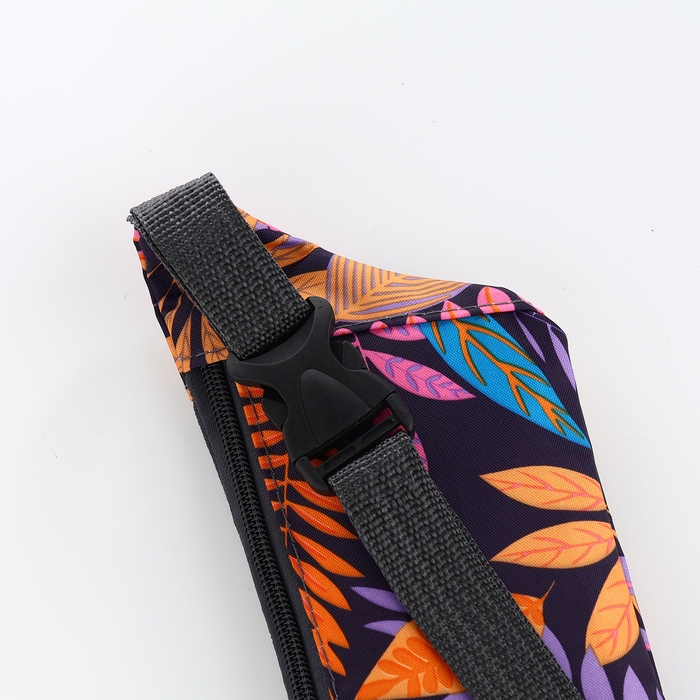 Поясная сумка на молнии, 2 наружных кармана, цвет разноцветный Поясная сумка на молнии, 2 наружных кармана, цвет разноцветный