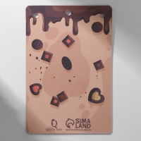 Кулон &laquo;Прелесть&raquo; шоколад, цвет коричнево-красный в золоте, 40 см